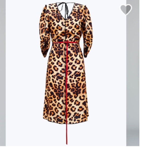 MARC JACOBS Leopard Print Midi Dress**US 2 $1495 - Picture 7 of 10
